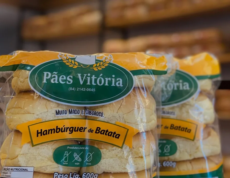 Pão hambúrguer de batata Pães Vitória